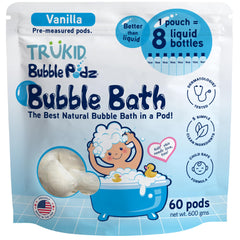 TruKid Bubble Podz bath-time fun highlights bubbly foam that's gentle on kids' skin