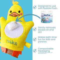 TruKid BubbleGlove soft sponge glove gentle on skin