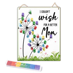 TRUMPETIC Mother's Day gift from kids with colorful fingerprints.