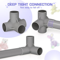 Trycooling pre-threaded bungee cords support quick, tool-free assembly.