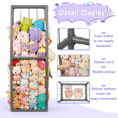 Trycooling stuffed animal display in playroom demonstrates easy access and visual appeal.