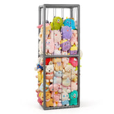 Trycooling stuffed animal storage zoo cage, assembled, keeps toys tidy and accessible.