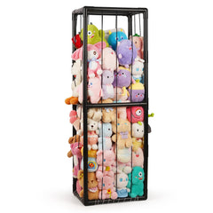 Trycooling stuffed animal storage zoo cage keeps plush toys neatly contained and off the floor.