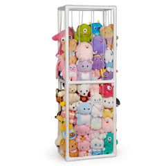 Trycooling stuffed animal storage zoo holder in white showing large capacity for plush toys