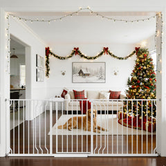 TSAYAWA baby gate wide opening in doorway, ideal for spacious entryways