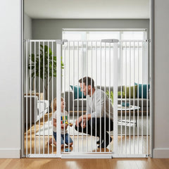 TSAYAWA cat gate 51-18in height secures doorway and deters climbing