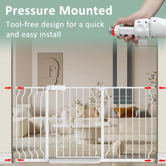 TSAYAWA Narrow Baby Gate auto-close door keeps the area secure