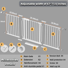 The walk-through gate from TSAYAWA enables easy passage for adults.