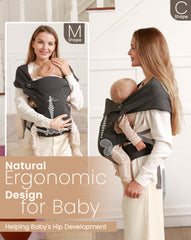 TSRETE Baby Carrier features skin-friendly fabric for gentle baby contact.