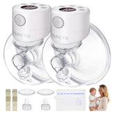 TSRETE double wearable breast pump front view for discreet hands-free pumping