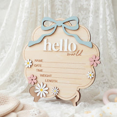 TTMerriwood laser-engraved natural wood sign adds premium look to nursery decor.