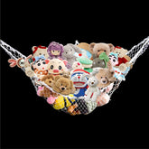 TTSAM hammock mesh toy net for stuffed animals wall hanging keeps toys organized and accessible.