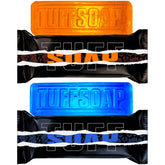 TUFFSOAP two-pack orange-blue front view for all-in-one grooming