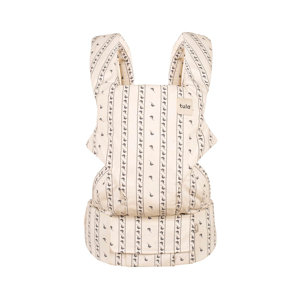 Tula Explore Coast front view shows ergonomic support for growing baby.