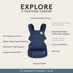 Tula Explore newborn neck pillow supports cozy infant comfort