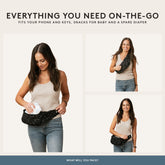 Tula Lite carrier with built-in storage pouch for essentials