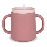Tum TUM 3-way trainer cup pink free flow straw stage promotes early self feeding