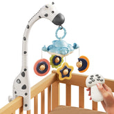 TUMAMA KIDS crib mobile with remote control for easy bedtime adjustments.