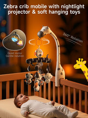 TUMAMA KIDS crib mobile remote control adjusts volume, lights, and rotation.