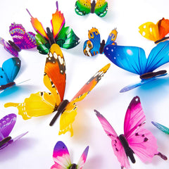 Tuosiwei butterfly wall decal closeup showcases vibrant color options for playful walls.