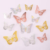 Tuqiso 3D butterfly wall sticker gold 3in adds a subtle metallic glow to walls