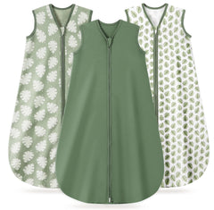 Turmewu baby sleep sack with leaf pattern provides cozy, breathable wear