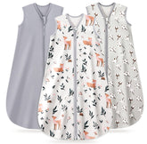 TurmeWu baby sleep sack sleeveless design promotes airflow for year-round comfort
