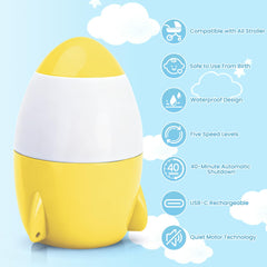 TUWEIPAIKE vibration patterns offer multiple soothing modes for strolls.