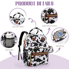 Tuwubi diaper bag with stroller straps for easy hands-free trips
