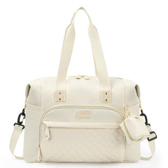 Tuwubi diaper bag tote main compartment keeps essentials neatly organized and accessible.