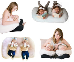 Twin Z Pillow 6-uses support for mom and baby during play.