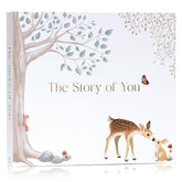Two Little Dinos memory book cover with gender-neutral design for timeless keepsakes