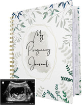 Two Little Dinos pregnancy journal cover with premium hardcover for lasting memories.