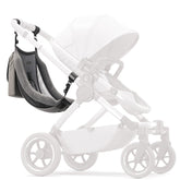 Twogether Ride Hammock Seat Attachment creates a double-stroller setup for two riders.