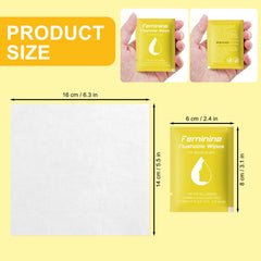 twoworld Feminine Wipes lemon individual wrappers ensure hygienic on-the-go care.