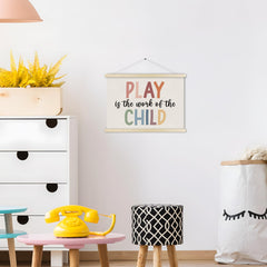 TWRVI wall art adds character to playrooms without overpowering decor.