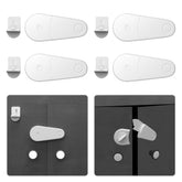 TXTLDB 4-pack cabinet locks with keys for child safety and easy access