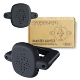 TXTLDB baby gate banister adapter on a post provides secure, no-drill mounting for stairs.