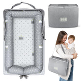 Tywop baby lounger folding-pocket view highlights compact travel-ready design for on-the-go families.