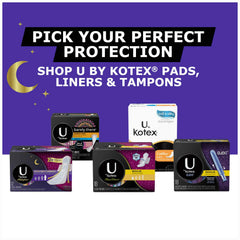 U by Kotex AllNighter soft sides provide comfortable night-long wear.