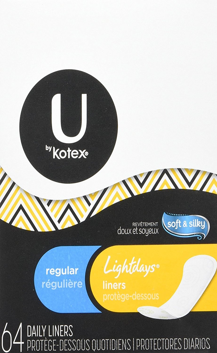 U by Kotex Natural Balance Lightdays liner box for daily protection