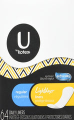 U by Kotex Natural Balance Lightdays liner box for daily protection