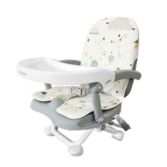 UBRAVOO baby booster seat with removable tray for easy at-home meals