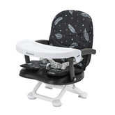 UBRAVOO booster seat with tray for dining, safe meals beside caregiver