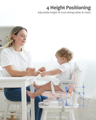 UBRAVOO portable high chair folded compactly for travel