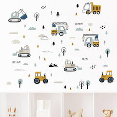 Ufengke crane decal enhances dynamic wall art for active imagination.