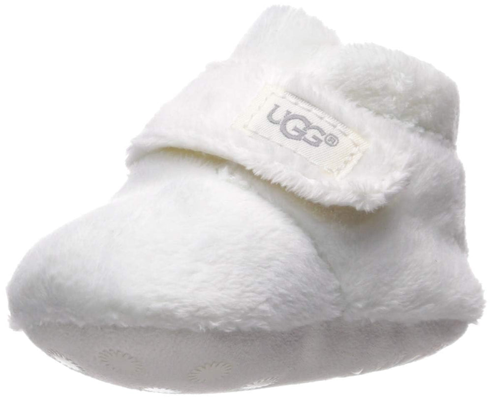 UGG Kids' Bixbee Lovey Ankle Boot in vanilla with cozy blanket, easy-care
