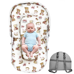 UGRASEA baby lounger pink bear foldable for portable comfort on the go