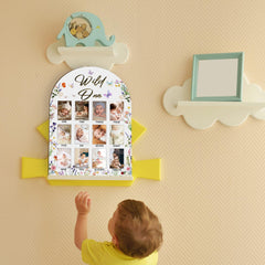 UIBOVA Baby growth documentation board hanging in a cozy space