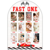 UIBOVA Fast One Photo Board full setup shows twelve monthly photos